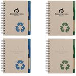 SH6103 Eco-Inspired 5" X 7" Spiral Notebook With Pen And Custom Imprint